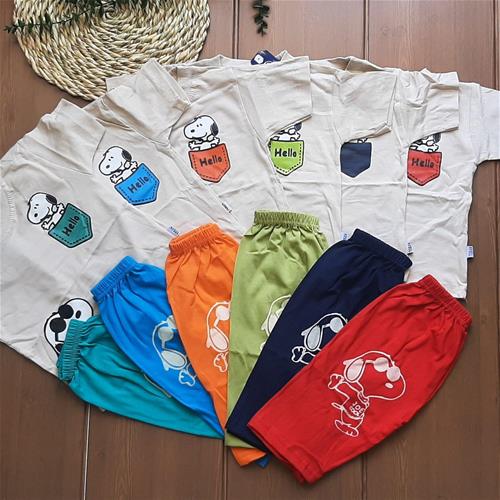 ست تیشرت شلوارک اسنوپی کد 38