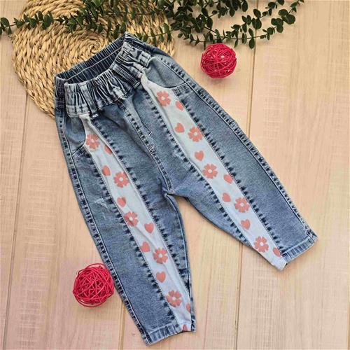 شلوار لی مام دخترانه کد 276