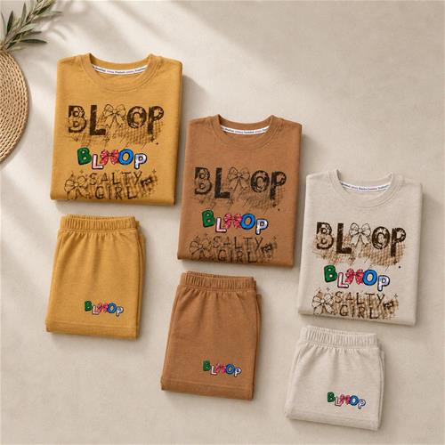 ست تیشرت و شلوارک bloop کد 464