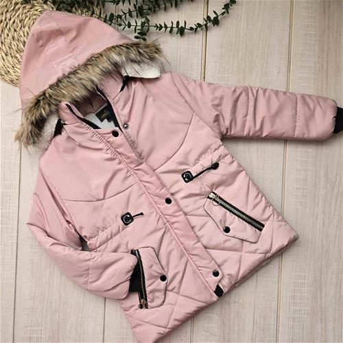 کاپشن دخترانه صورتی کد 263