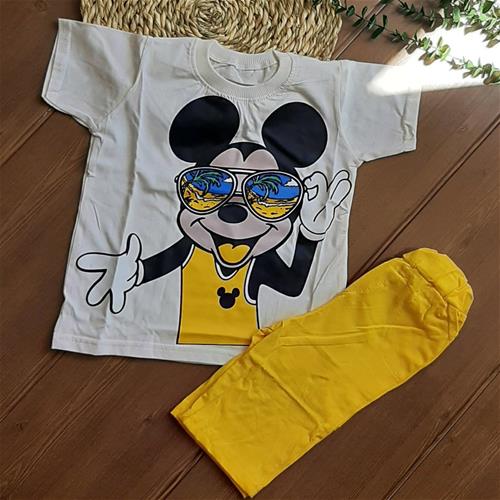 ست تیشرت شلوارک پسرانه میکی موس کد 45