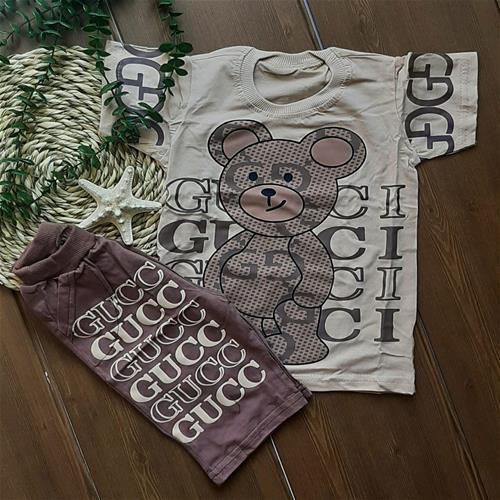 ست تیشرت شلوارک خرسی کد 37